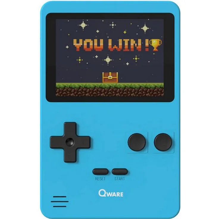 Qware Gaming Retro Handheld Spielkonsole, 240 vorinstallierte Spiele, kompakt und leicht für unterwegs