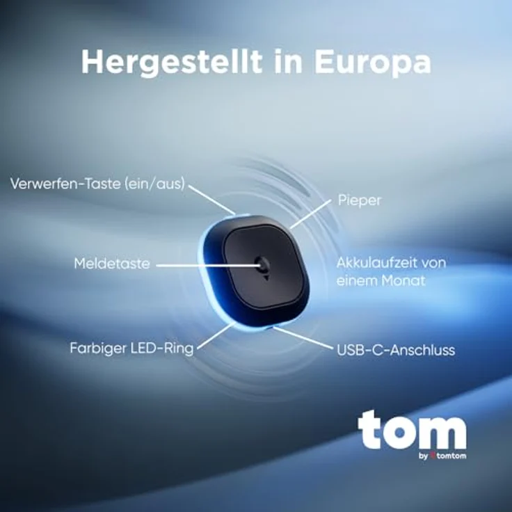 TomTom Verkehrs-Assistent Ganz Europa, GPS-Gerät mit Bluetooth, kompakt 48 x 48 x 14.7 mm – Bild 8