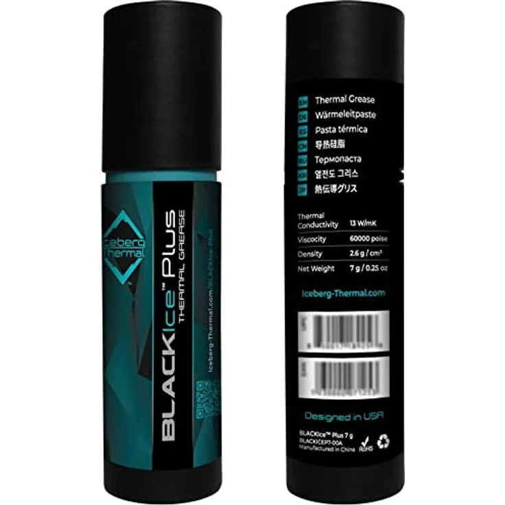 Iceberg Thermal FUZEIce Plus Hochleistung-Wärmeleitpaste mit 2-in-1 Spachtel CPU GPU Kühlkörperpaste 13 W/mK 7 g – Bild 5