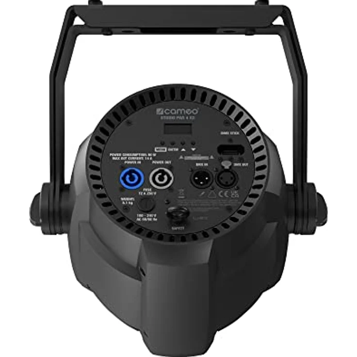 Cameo STUDIO PAR 4 G2, LED PAR Scheinwerfer mit 12 x RGBW 4-in-1 LEDs und 4700 lm, Schwarz – Bild 7