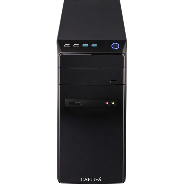 CAPTIVA Business/Office R10-0446, Office-PC mit kompakten Maßen 24,5 cm x 54,5 cm x 53,5 cm, 11,3 kg, Deutsch Bedienungsanleitung