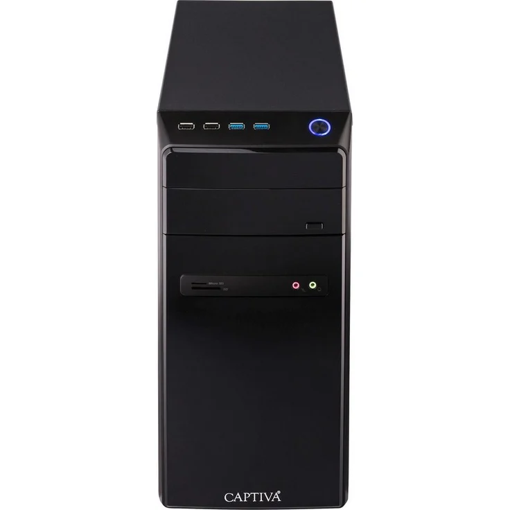 CAPTIVA Business/Office R10-0446, Office-PC mit kompakten Maßen 24,5 cm x 54,5 cm x 53,5 cm, 11,3 kg, Deutsch Bedienungsanleitung