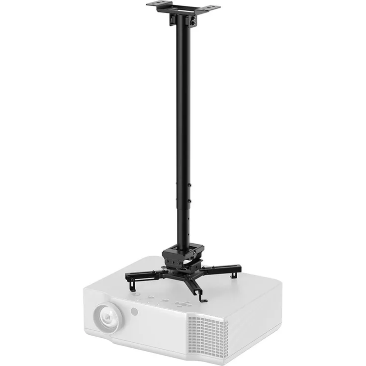 Neomounts Projector Ceiling Mount (Decke), Beamer Halterung, Schwarz mit vielseitigen Einstellmöglichkeiten und Easy-Release-System