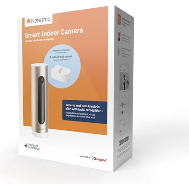 Netatmo Smarte Überwachungskamera Innen mit Wandhalterung, Wlan, Full HD, Bewegungserkennung, Nachtsicht,bis zu 32 GB lokaler Speicher auf MicroSD-Karte, Live Übertragung, Ohne Abonnement, NSC-AMZ – Bild 5