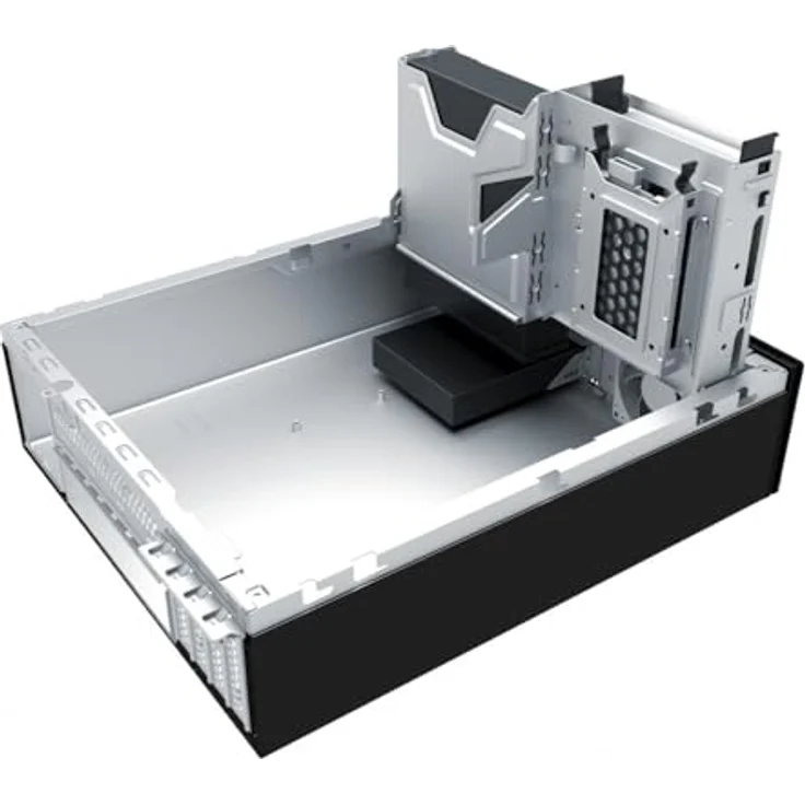 UNYKAch Slim UK3001 PC-Tower-Gehäuse, Micro-ATX, Schwarz, 4x USB-Anschlüsse, platzsparendes Design, sicherheitszertifiziert – Bild 8