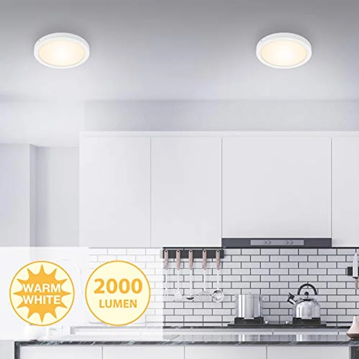 BRILONER Briloner Leuchten LED Aufbauleuchte, 2200 Lumen, 21,4 Watt, 3.000 Kelvin, Schwarz, 8x8cm - Smarte Deckenbeleuchtung – Bild 3