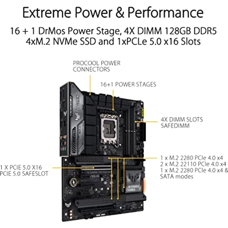 ASUS TUF Gaming Z790-Plus WIFI Mainboard Sockel Intel LGA1700 – Bild 3