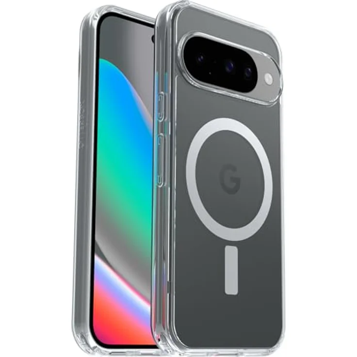 OtterBox Symmetry Clear Magnets, transparente Smartphone Hülle für Google Pixel 10 und 10 Pro, kabelloses Laden bis 15 W, individuell anpassbar – Bild 1