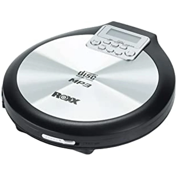 Portabler CD-Player ROXX PCD 600, tragbarer MP3 CD-Player mit Anti-Schock PCD 600 inklusive Netzteil, schwarz-silber – Bild 2