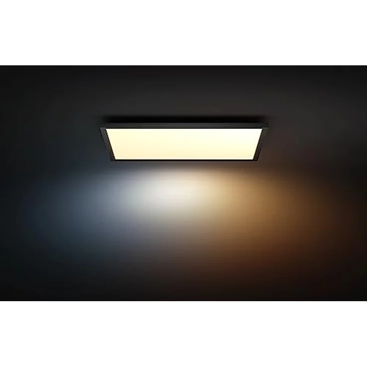 Philips Hue White Ambience Aurelle Panelleuchte, schwarz inkl. Dimmschalter, 60x60cm, alle Weißschattierungen, steuerbar via App, kompatibel mit Amazon Alexa (Echo, Echo Dot) – Bild 2