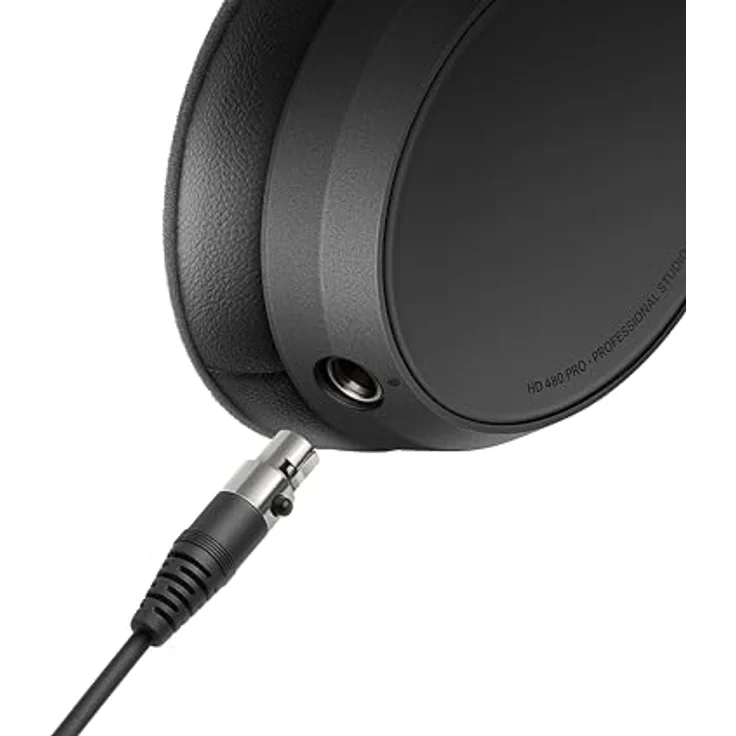 Sennheiser HD 480 PRO Plus, Professioneller geschlossener Studiokopfhörer mit 3-m-Spiralkabel, Recording-Ohrpolstern und PRO Tragetasche – Bild 4