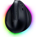 Razer Pro Click V2 Vertical, Ergonomische kabellose Maus für Rechtshänder, 30K Optical Sensor, bis zu 6 Monate Akku, Chroma RGB, 9 Tasten, Schwarz