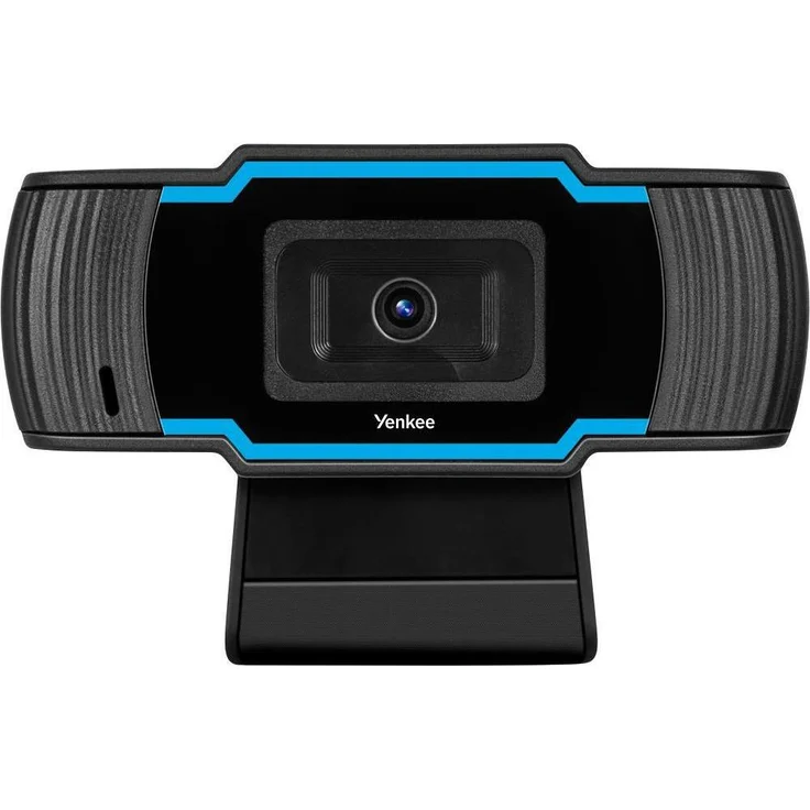 Yenkee YWC 300 Focus, Full HD USB Webcam mit Autofokus und integriertem Mikrofon, schwarz