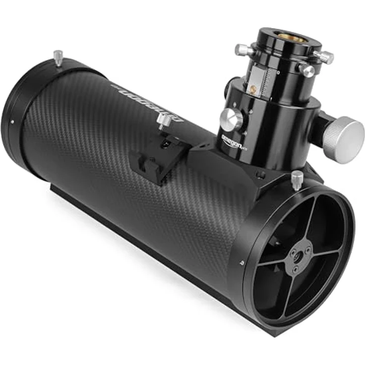 Omegon Pro Carbon Astrograph 114/456 OTA, Teleskop mit 2" Okularauszug, CNC-gefrästen Rohrschellen und leichtem Carbon-Tubus – Bild 6