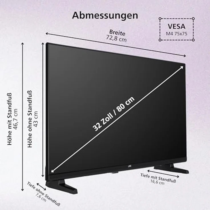 JVC LT-32VRH3555, 32 Zoll HD-Ready Smart TV mit Fire TV, HDR, Alexa Sprachsteuerung und Triple Tuner – Bild 3