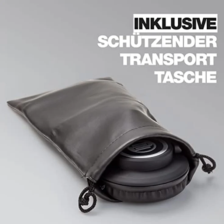 Reloop RHP 10 Mono, DJ Kopfhörer mit 50 mm Neodym Treiber, schwarz, inkl. XLR-Ausgang und Kunstledertasche – Bild 8