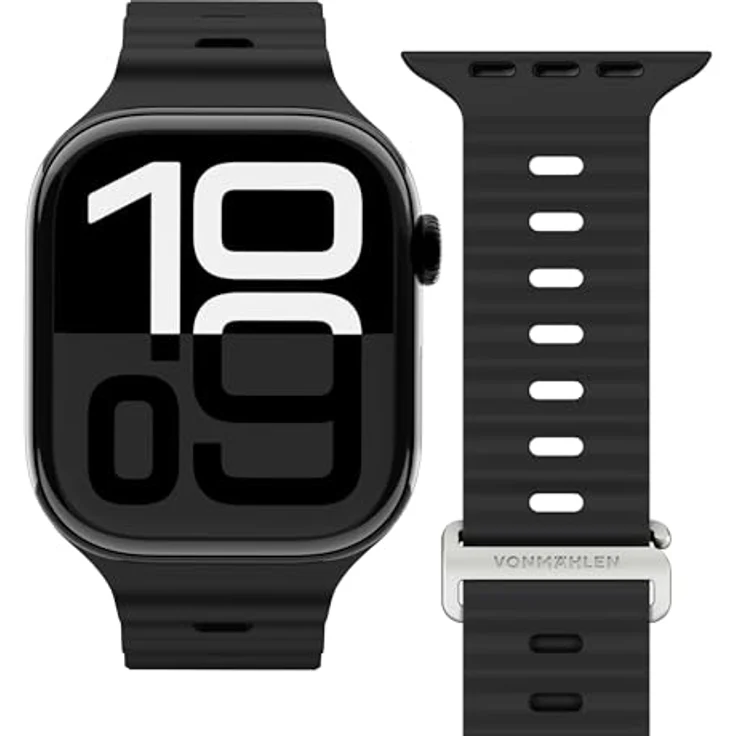 Vonmählen Wave Band 2, Armband für Apple Watch 40 | 41 | 42 mm, Schwarz, versandkostenfrei – Bild 2