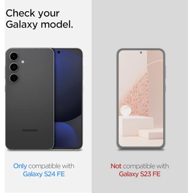 Spigen Glas.tR EZ Fit Schutzfolie für Samsung Galaxy S24 FE, 2 Stück, Kratzfest, 9H Härte, Transparent – Bild 2