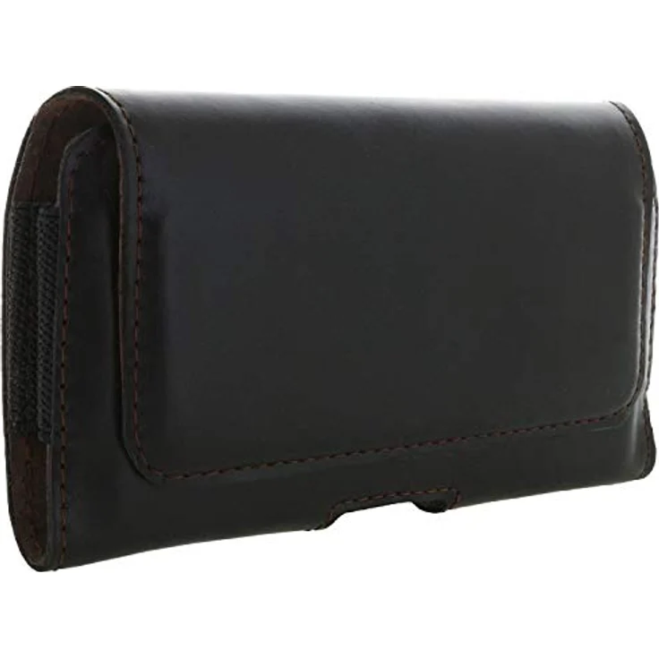 honju Horizon Echt Leder Quer Handy Gürteltasche - Tasche für Huawei P Smart, P30 - Samsung Galaxy A5, J3, J5 - A20e A40 - Apple iPhone 11, 11 Pro, iPhone XS, XR, X - schwarz – Bild 2