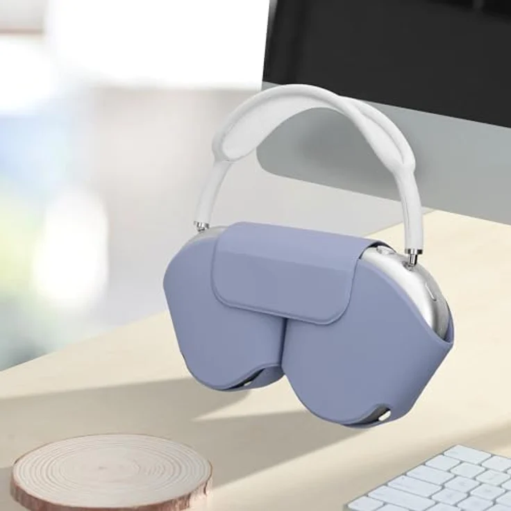 kwmobile Kopfhörer-Schutzhülle Hülle für Apple AirPods Max Case aus Polyester - Lavendel Cover mit präzisen Cut-Outs – Bild 3