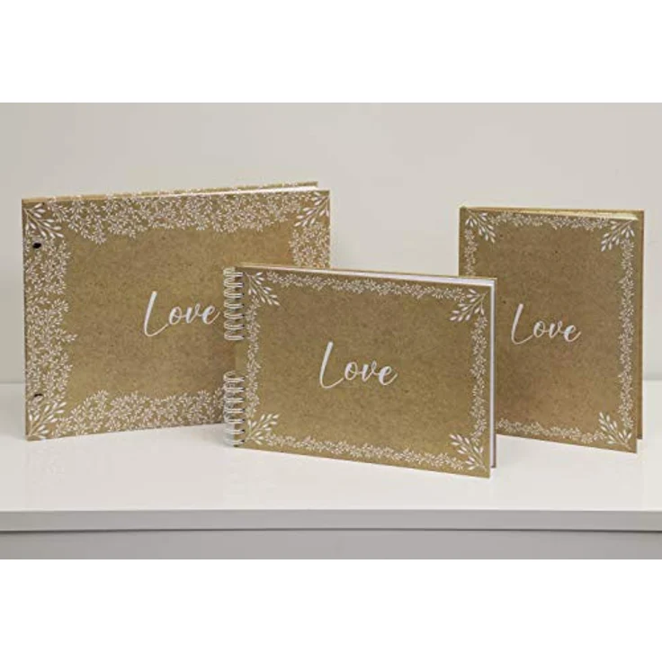 EXACOMPTA Fotoalbum Schraubenalbum 40 Seiten, weiß, 37x29cm, Kraftdesign mit Pflanzenmuster, 60234E – Bild 7