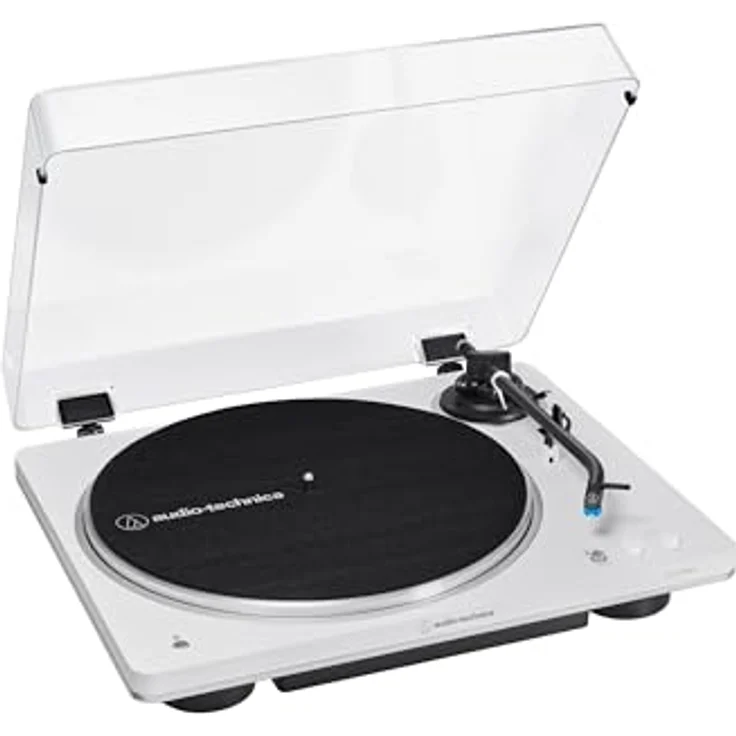 Audio-Technica AT-LP70XBT Fully Automatic Wireless Belt-Drive Turntable (White/Silver) – Bild 4