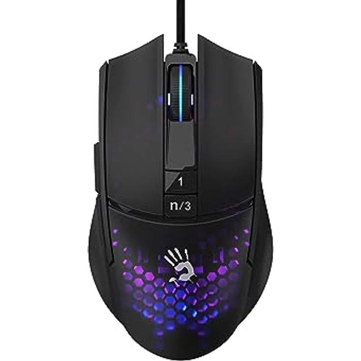 Bloody L65 Max RGB 12.000 CPI Sensor Ultra Core 3&4 Active Customized Optical Gamer Gaming Mouse-H.Comb – Bild 1