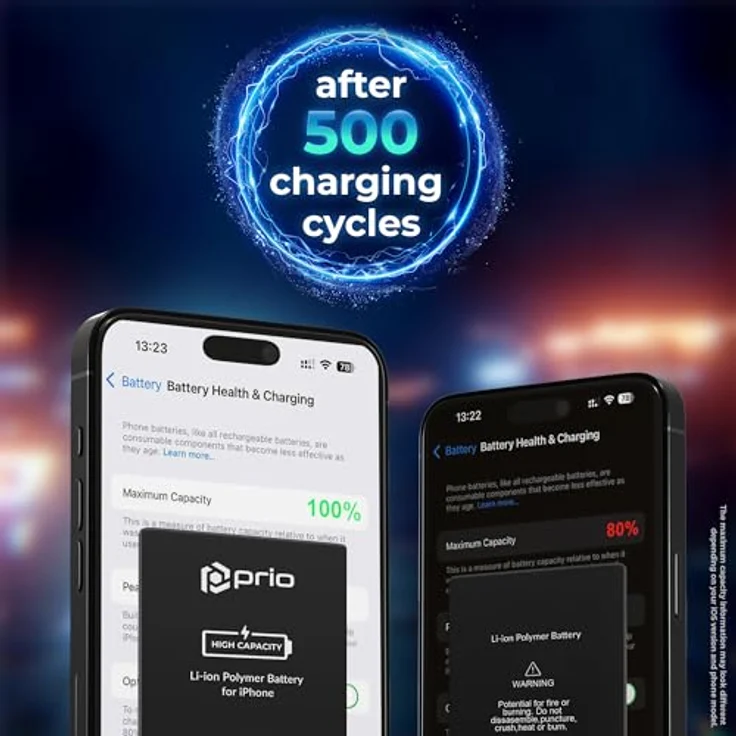 prio Hochleistungsakku für iPhone 6s, 2320 mAh, zuverlässig und leistungsstark - Universal APN – Bild 4
