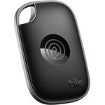 Tile by Life360 Pro (2024) Bluetooth-Tracker, Schlüssel- und Gegenstandsfinder - iOS & Android-kompatibel, Schwarz