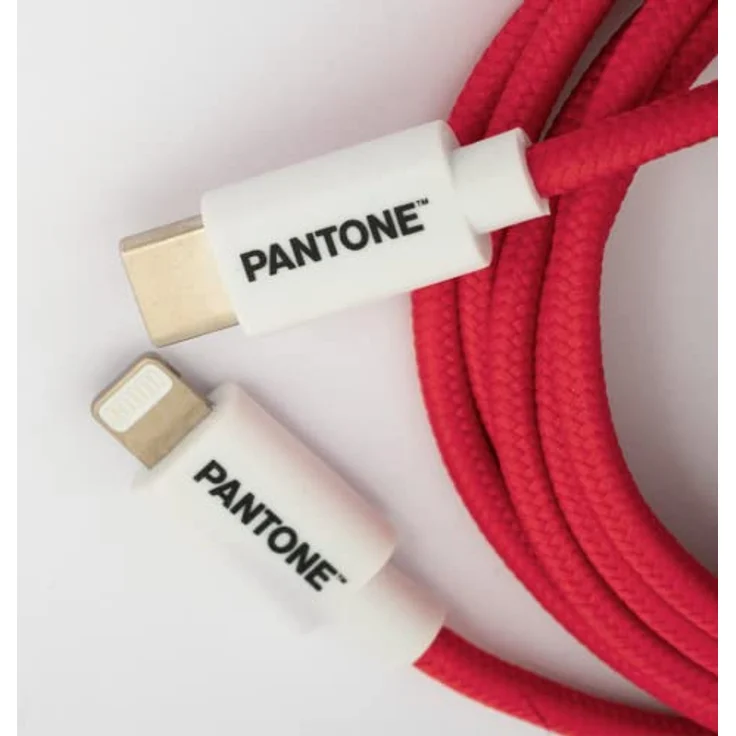 Celly USB-C-auf-Lightning-Kabel, kompatibel mit Apple-Geräten und iOS-Systemen, Länge 1,5 m, unterstützt 60 W, PVC-Stecker und Nylonbeschichtung, Anti-Biegung, Rot – Bild 3