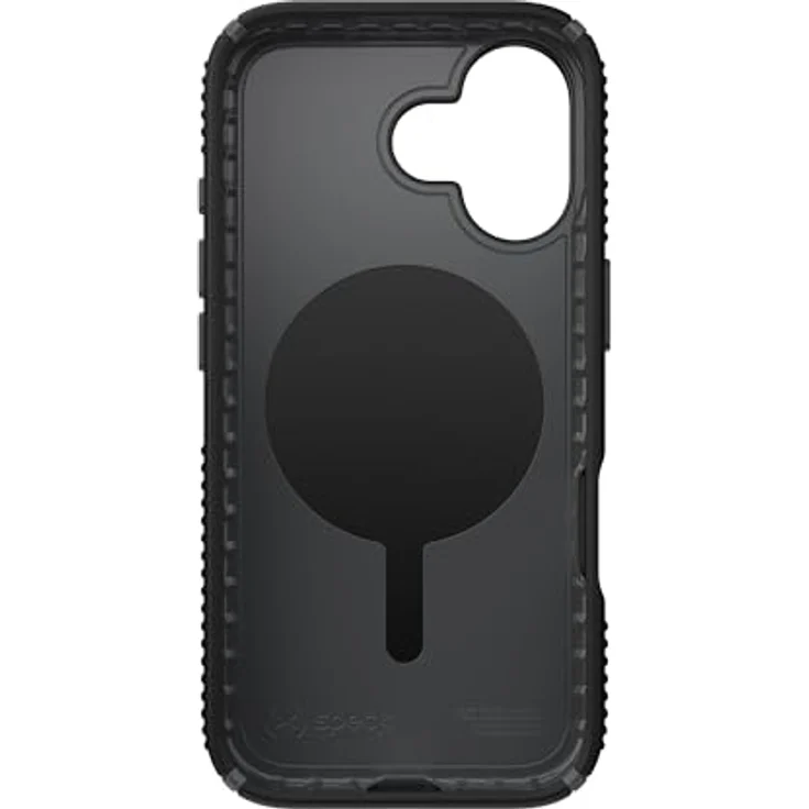 Speck PRESIDIO2 Grip Hülle für iPhone 17, MagSafe-kompatibel, 4 m Fallschutz, rutschfeste Griffe, Schwarz/Schiefergrau/Weiß – Bild 4