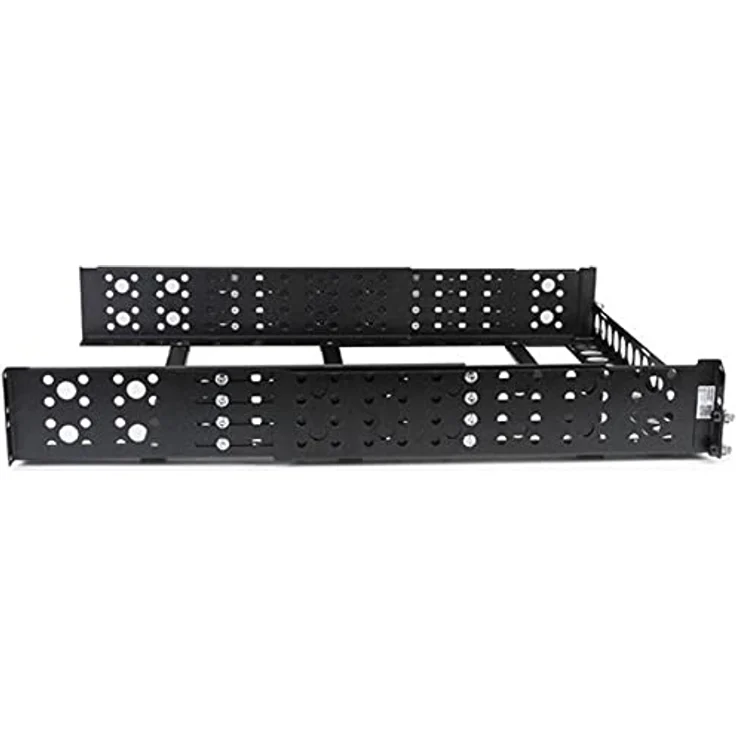 StarTech.com 2U Universal Rack Mount Rails - for 19in Server Rack Enclosure or Cabinet - Adjustable A-V Rack Rails (UNIRAILS2U),Black – Bild 6