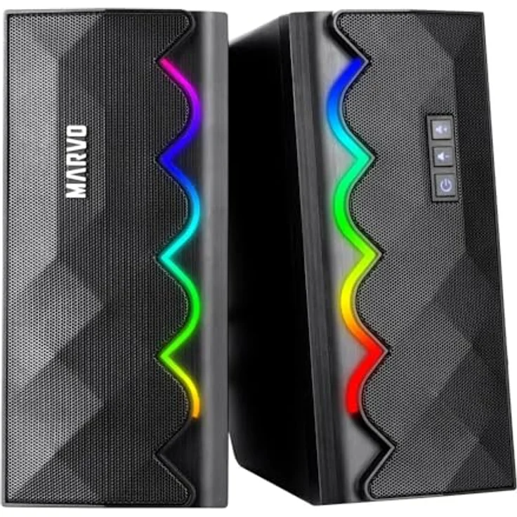 MARVO PC-Lautsprecher, Hochleistungs-Lautsprecher für den PC – Bild 5