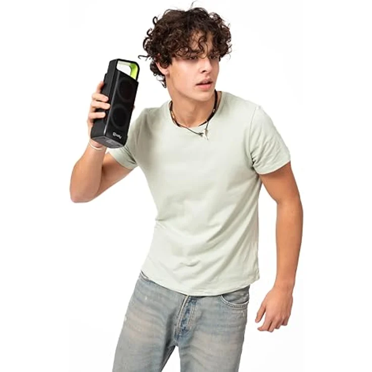 Celly GROOVERGBBK Bluetooth Lautsprecher (48h Akkubetrieb) in Blau, Grün, Rot – Bild 4