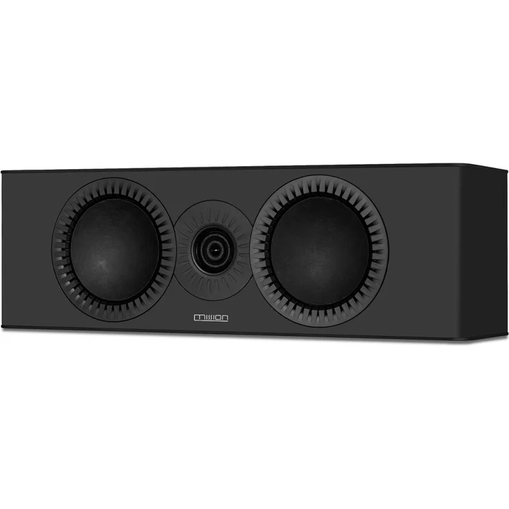 Mission QX-C MK II, Center-Lautsprecher mit 2-Wege-System, zwei 5" Tieftönern, Matt Schwarz