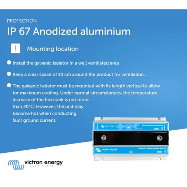 Victron Energy Galvanischer Isolator VDI-16, transparent, schützt vor elektrolytischer Korrosion – Bild 4