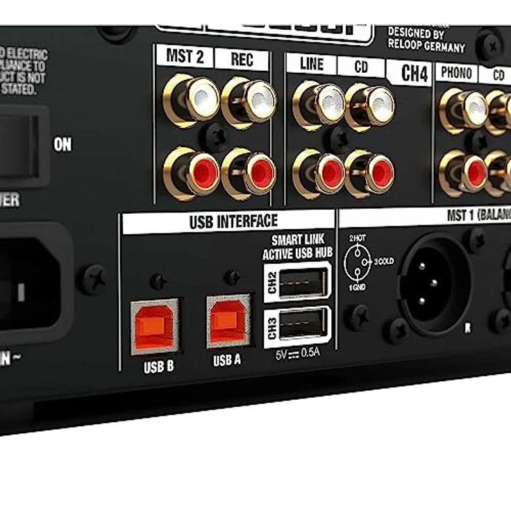 Reloop RMX-95 | 4+1 Kanal Clubmixer für DJs mit hochwertigem 24-Bit Interface, FX-Einheit, Beat FX & Klangfilter, Neural Mix™ EQ-Modus und aktivem USB-Hub – Bild 4