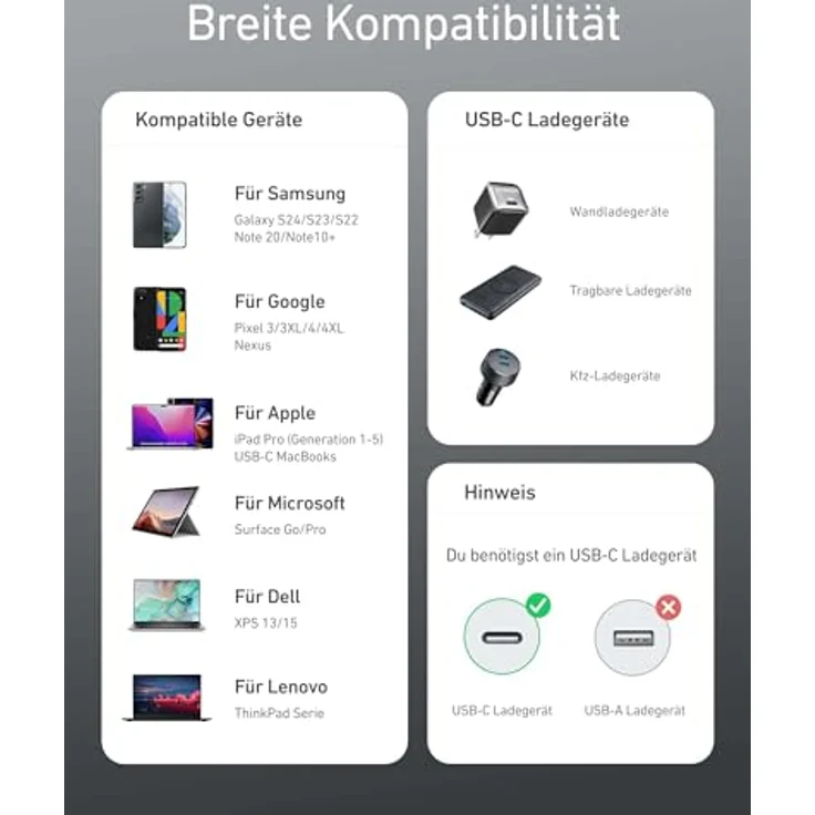 Anker New Nylon USB-C to USB-C 100 W Cable, 3 m, schwarz (A8758011) – Bild 4