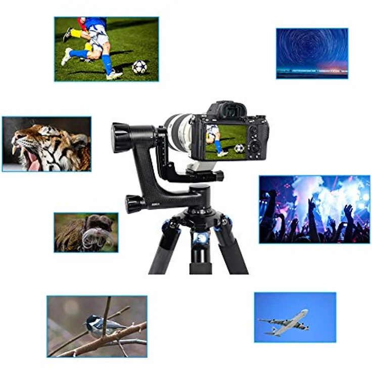 SIRUI PH-10 Gimbal Head Stativkopf aus Carbon - Kardankopf – Bild 9