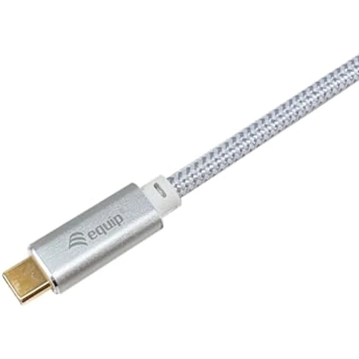 Equip 128360 USB 3.2 Gen 2 C-auf-C-Kabel, 3,0m, 10 Gbps, PD100W, 4K/60Hz, Weiß – Bild 3