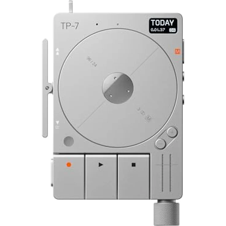 Teenage Engineering TP–7 tragbares Aufnahmegerät, 128 GB, mit USB-C-Audiointerface, Bluetooth, internes Mikrofon und Lautsprecher – Bild 1