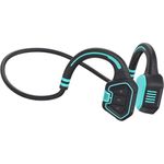 A4Tech EVOLVEO BoneSwim MP3, Bluetooth-Kopfhörer mit 16GB Speicher, IP68 Wasserdicht, leichtes Nackenband-Design, schwarz-blau