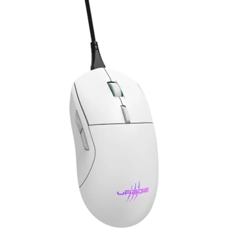 Urage Reaper 250 (Kabelgebunden), Präzise Gaming-Maus mit Pixart-Gaming-Sensor, Weiss – Bild 1