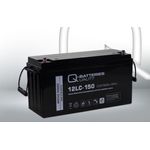 Quality Batteries Q-Batteries 12LC-150 12V 160Ah Versorgungsbatterie AGM Akku, hohe Startleistung und Deep-Cycle-Technologie