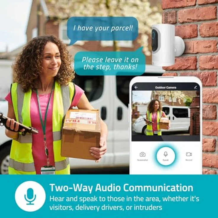 Nedis SmartLife Aussenkamera, Wi-Fi Spotlight 3MP Full HD 1296p, IP65, batteriebetrieben, weiss – Bild 6