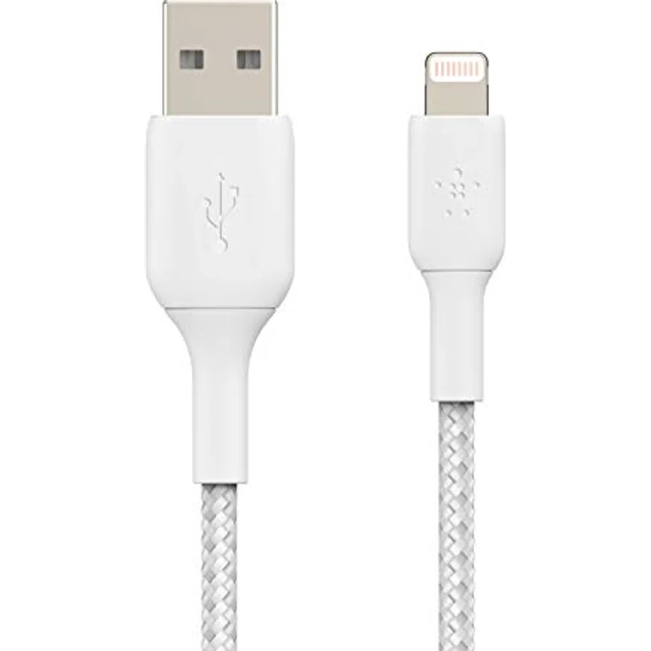 Belkin Lightning Lade/Sync Kabel ummantelt, 3 m, weiß – Bild 2