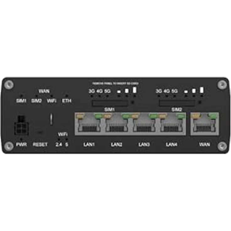 Teltonika RUTM52 Dual Active 5G Router mit 2 SIM und 2 eSIM, Schwarz – Bild 4