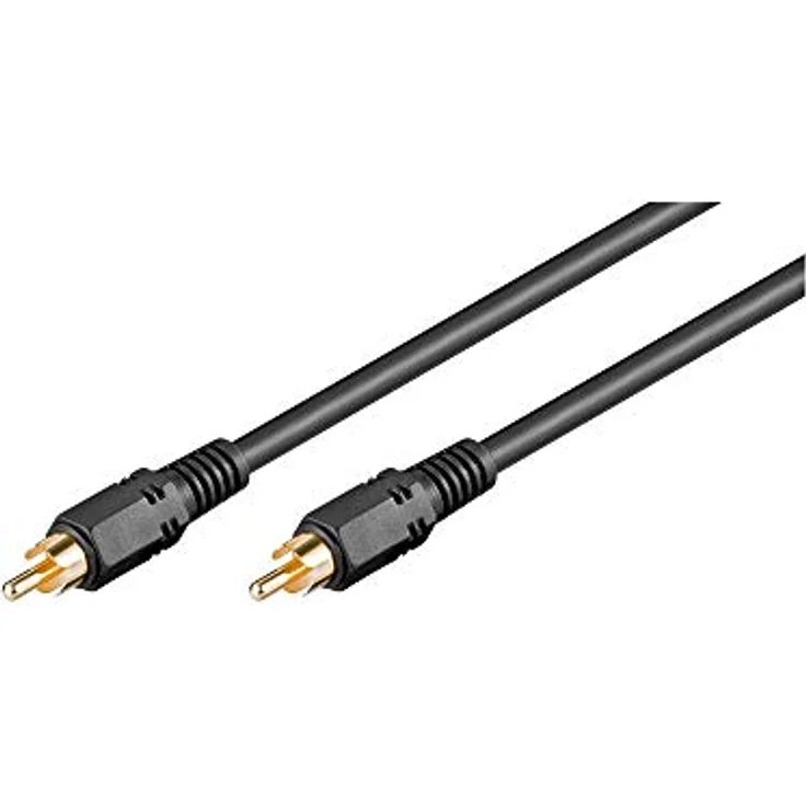 Goobay 50435 Koaxial Digital Audio Verbindungskabel, Cinch S/PDIF, Zweifach Geschirmt - Preisvergleich – Bild 1