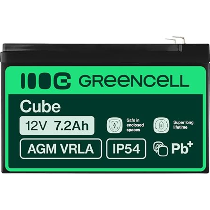 Green Cell USV-Akku, 7.2 Ah, Schwarz, Sealed Lead Acid (SLA) – Bild 3
