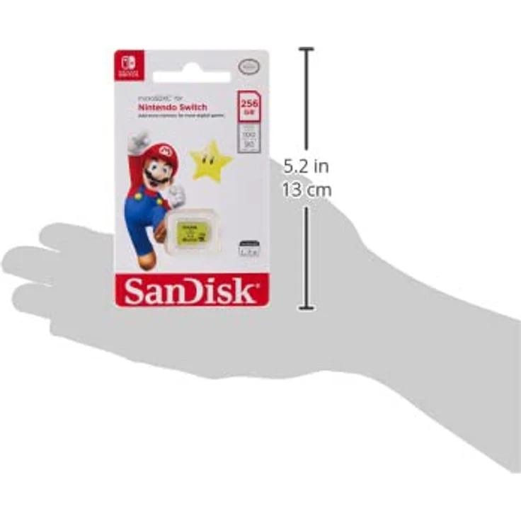 SanDisk microSDXC Karte für Nintendo® Switch™, 256 GB, hohe Übertragungsgeschwindigkeit bis zu 100 MB/s, robust und wasserdicht, gelb – Bild 2